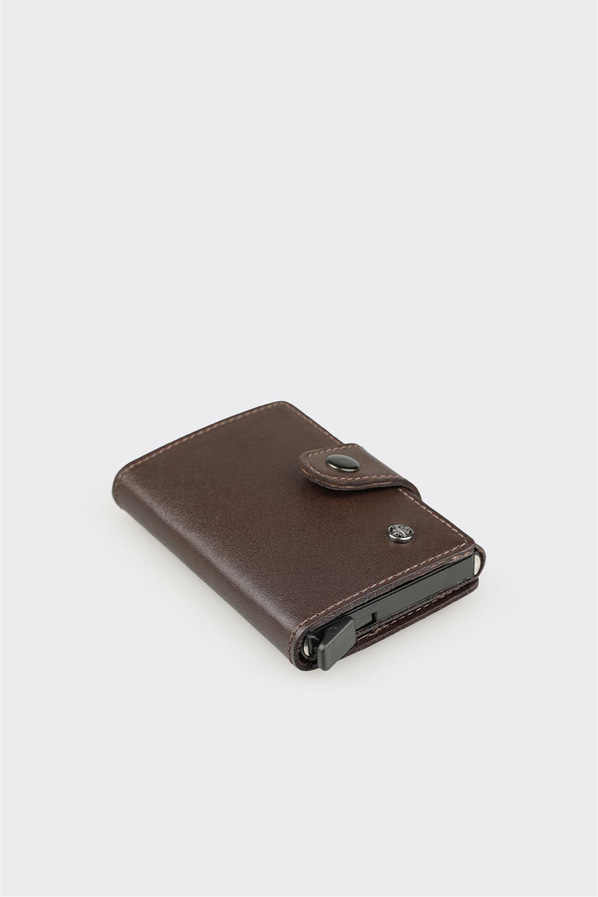 Kahve Deri Erkek Kartlık