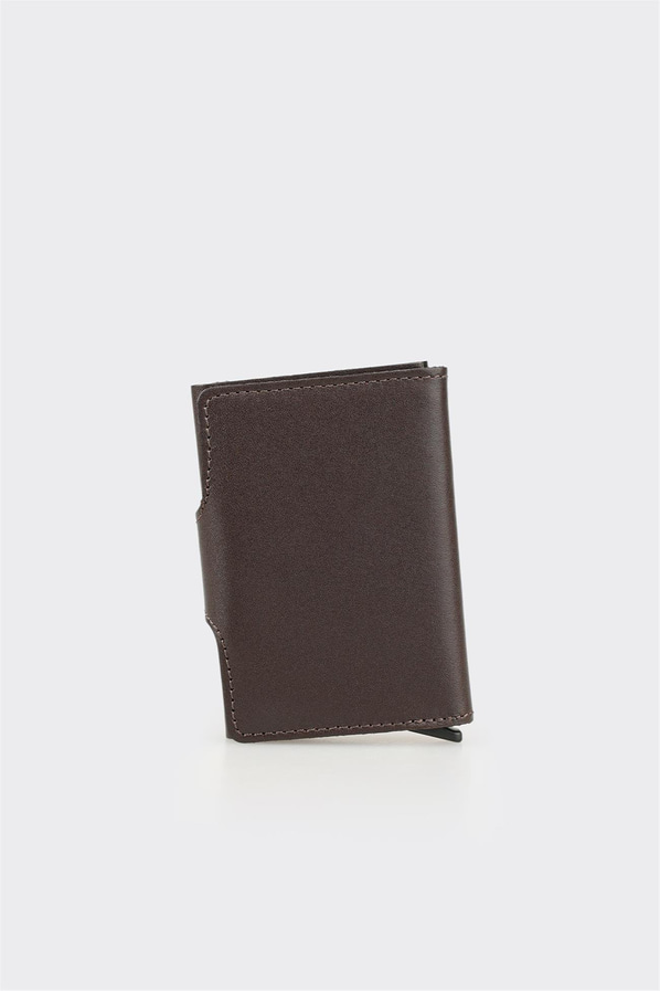 Kahve Deri Erkek Kartlık