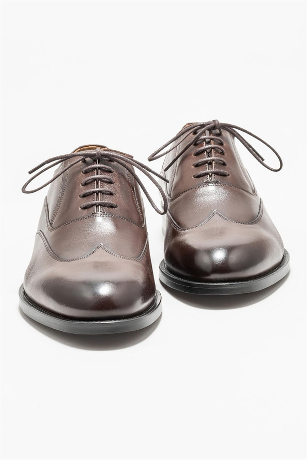 Kahve deri erkek klasik ayakkabı - Elle Shoes