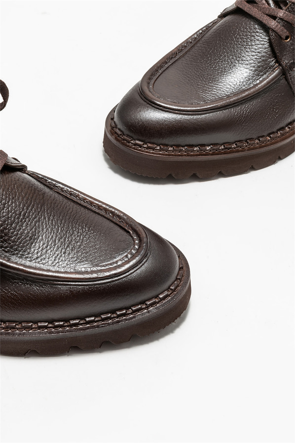 Kahve deri erkek klasik bot - Elle Shoes