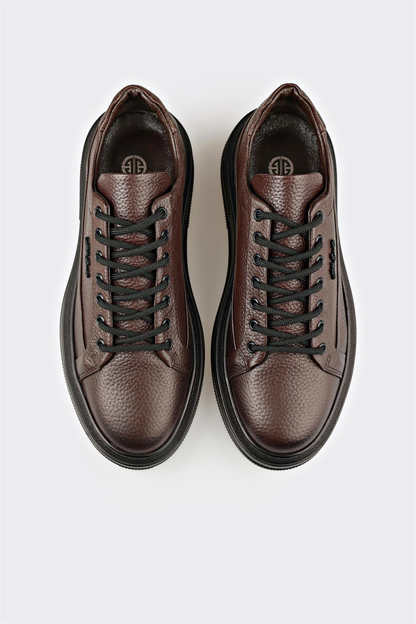 Kahve Deri Erkek Spor Ayakkabı