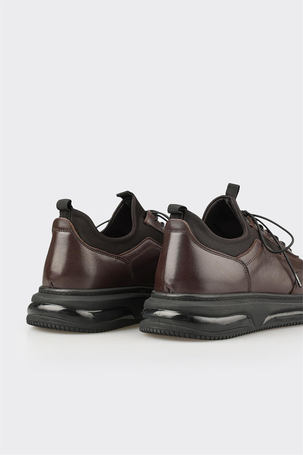 Kahve Deri Erkek Spor Ayakkabı