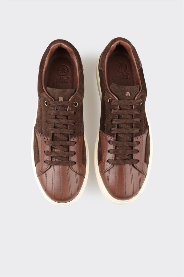 Kahve Deri Erkek Spor Ayakkabı