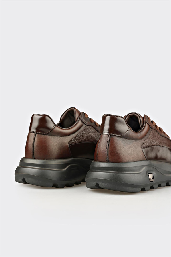 Kahve Deri Erkek Spor Ayakkabı