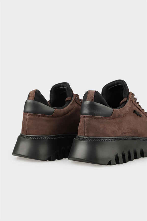 Kahve Deri Erkek Spor Ayakkabı