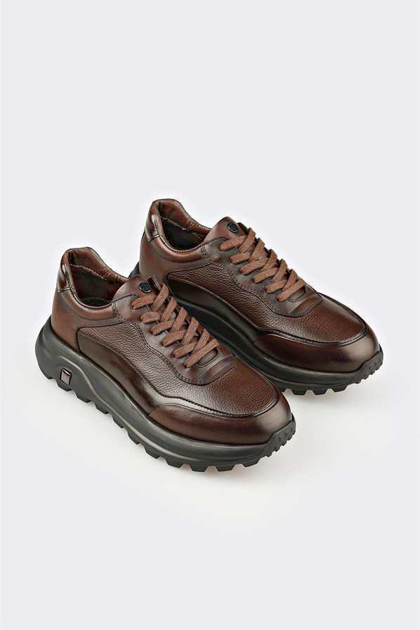 Kahve Deri Erkek Spor Ayakkabı