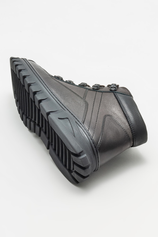 Kahve deri erkek bot - Elle Shoes