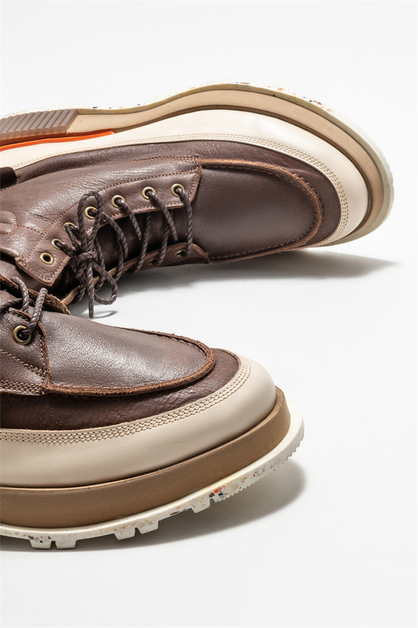 Kahve deri erkek bot - Elle Shoes
