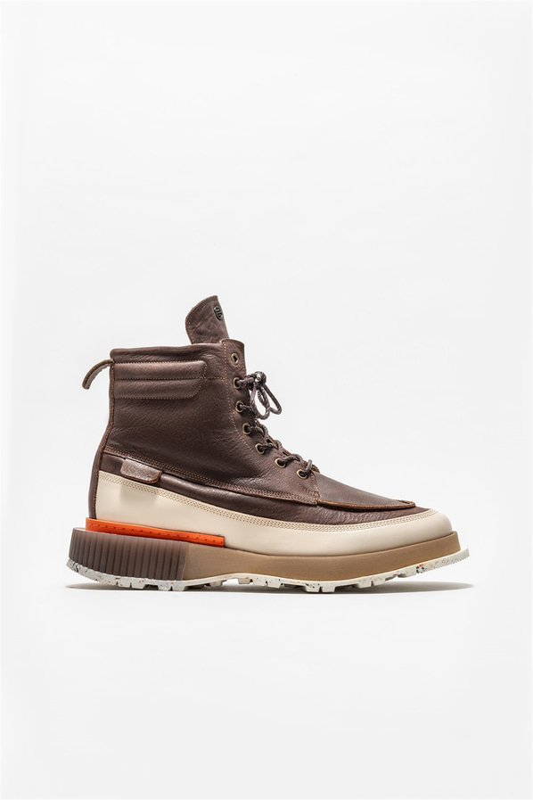 Kahve deri erkek bot - Elle Shoes