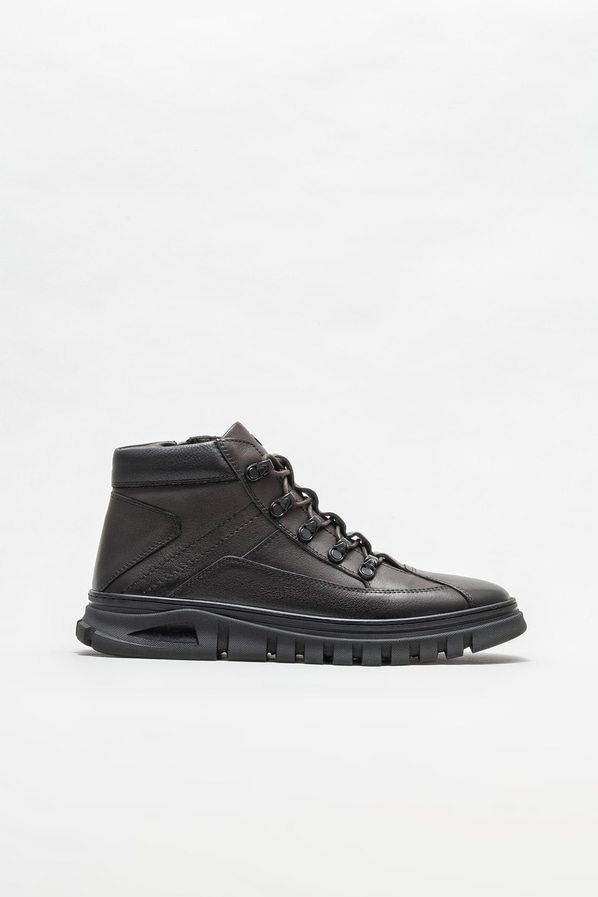 Kahve deri erkek bot - Elle Shoes