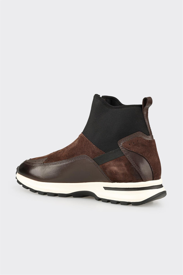 Kahve Deri Erkek Spor Bot