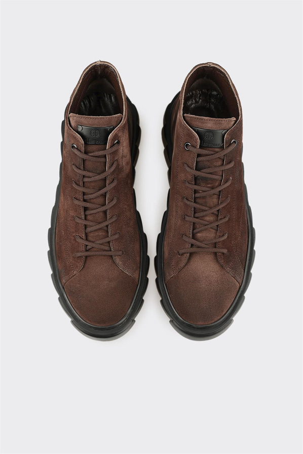 Kahve Deri Erkek Spor Bot