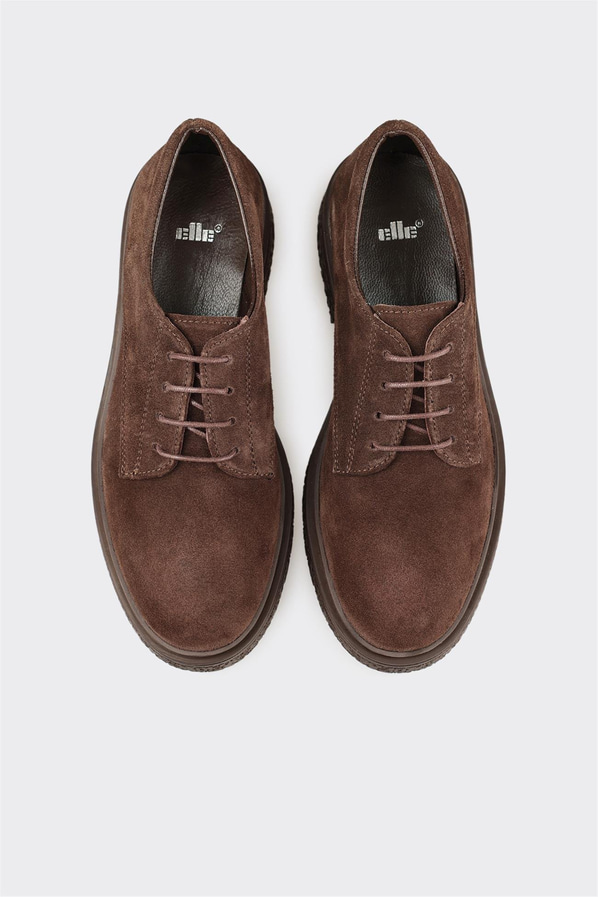 Kahve Deri Kadın Günlük Ayakkabı