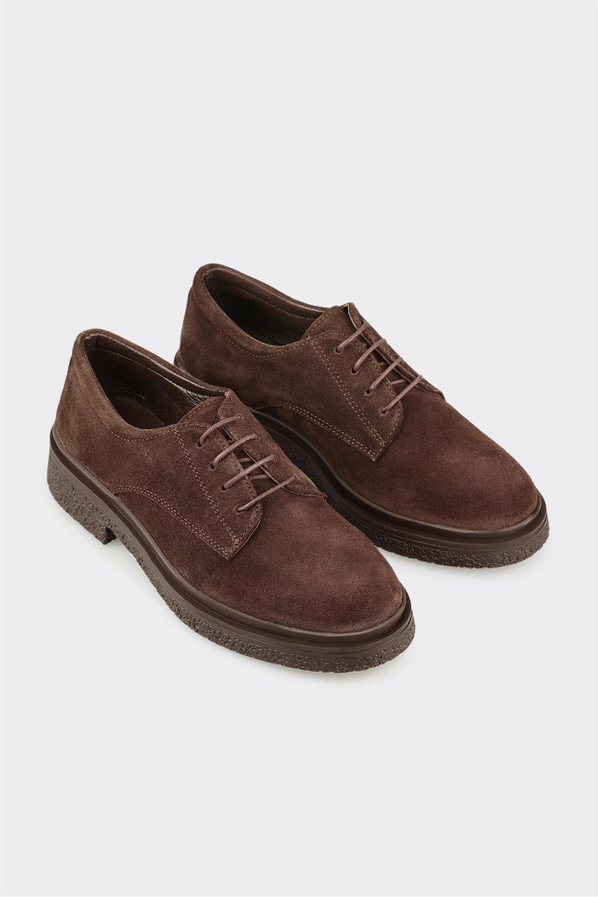 Kahve Deri Kadın Günlük Ayakkabı