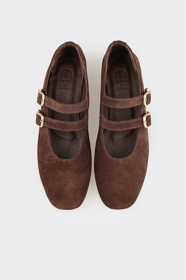 Kahve Deri Kadın Günlük Ayakkabı