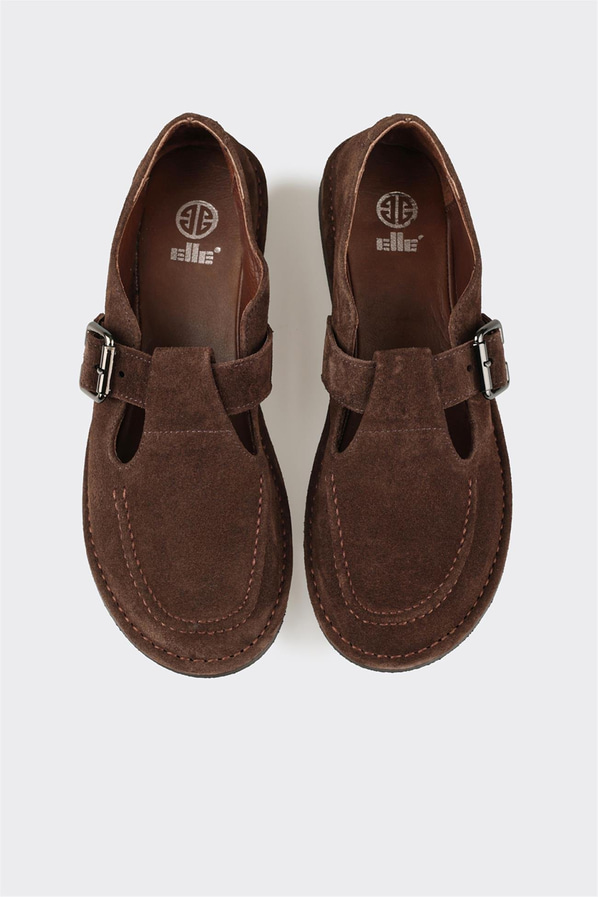 Kahve Deri Kadın Günlük Ayakkabı