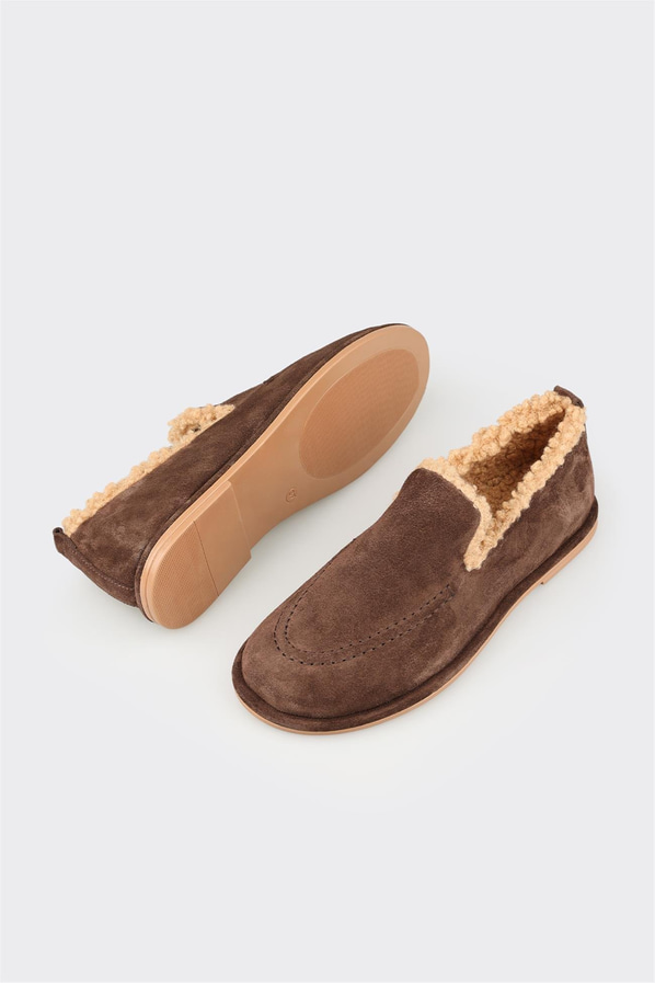 Kahve Deri Kadın Günlük Ayakkabı