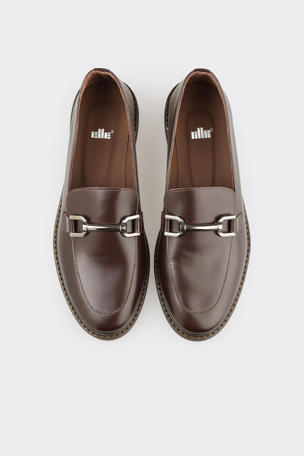 Kahve Deri Kadın Günlük Ayakkabı