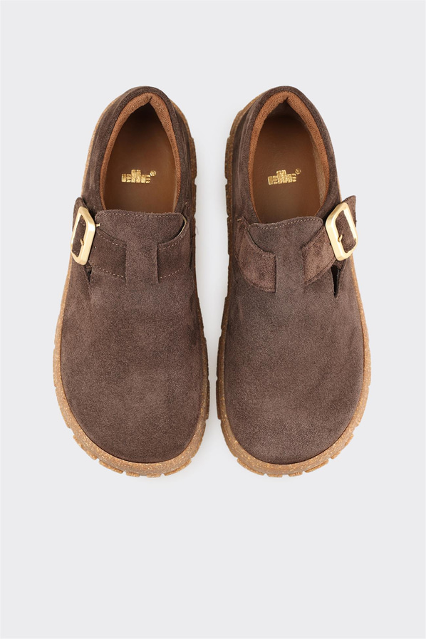 Kahve Deri Kadın Günlük Ayakkabı