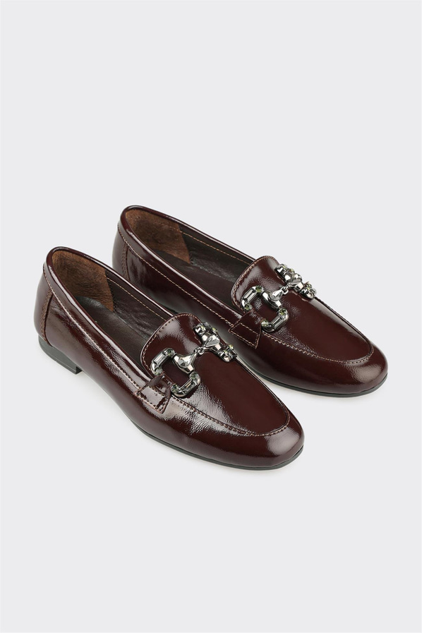 Kahve Deri Kadın Günlük Ayakkabı