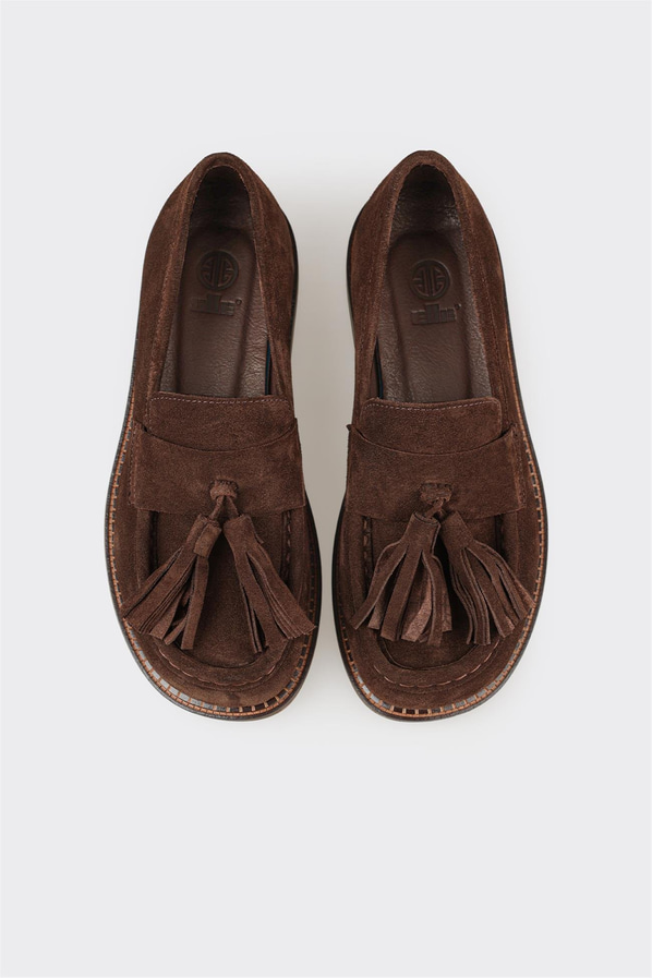 Kahve Deri Kadın Günlük Ayakkabı