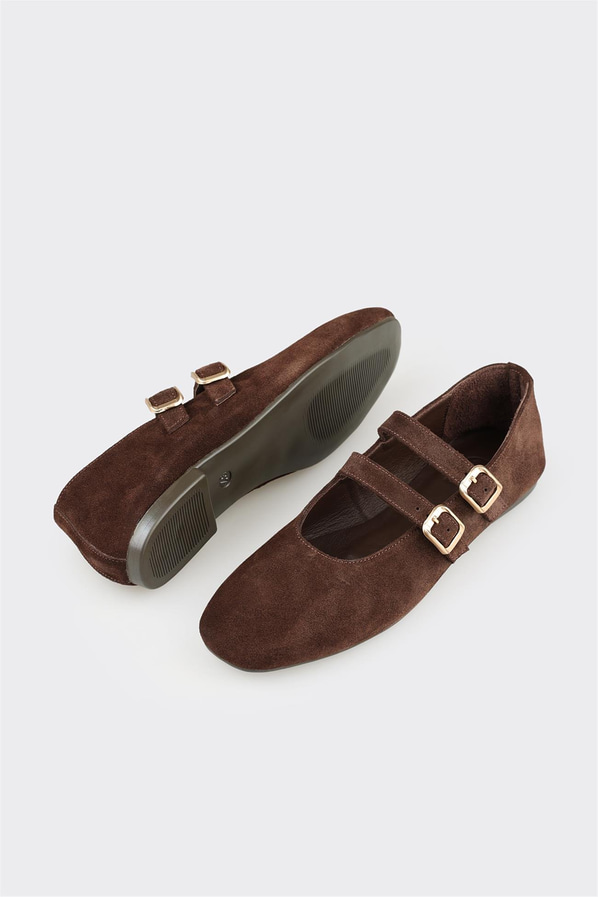 Kahve Deri Kadın Günlük Ayakkabı