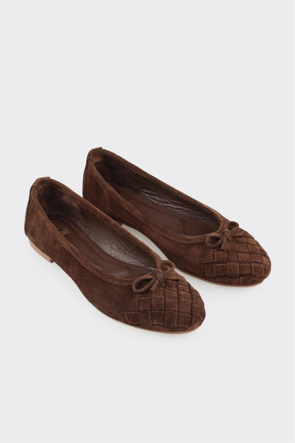 Kahve Deri Kadın Günlük Ayakkabı