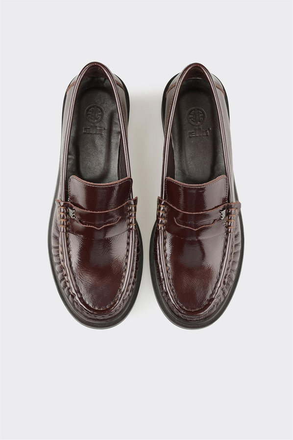 Kahve Deri Kadın Günlük Ayakkabı