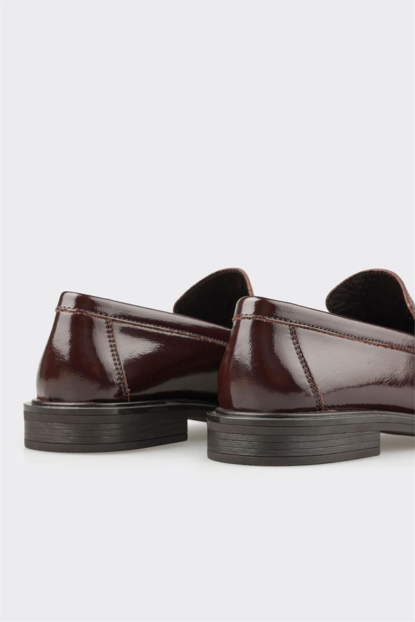 Kahve Deri Kadın Günlük Ayakkabı