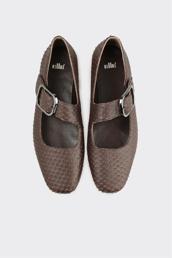 Kahve Deri Kadın Günlük Ayakkabı