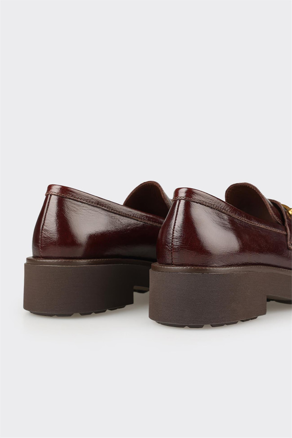 Kahve Deri Kadın Günlük Ayakkabı