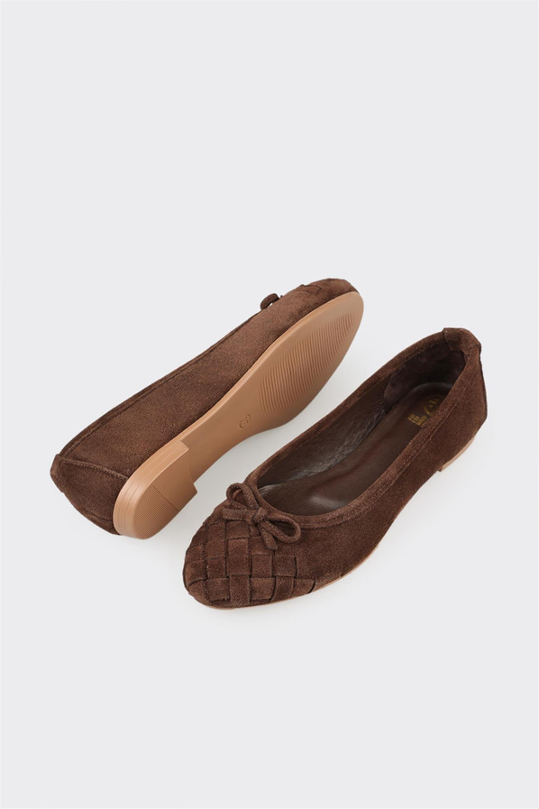 Kahve Deri Kadın Günlük Ayakkabı