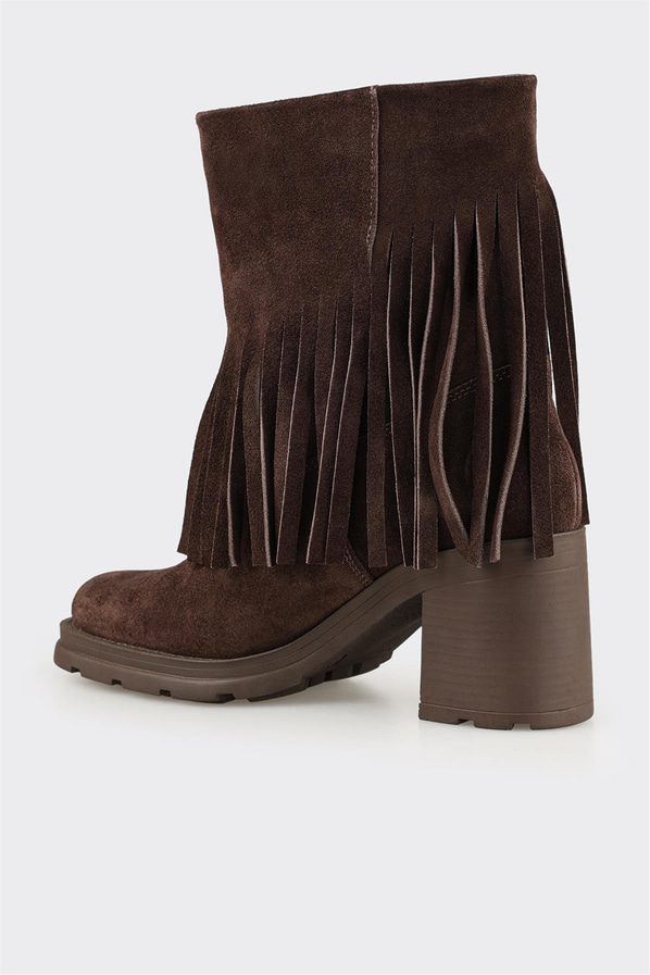 Kahve Deri Kadın Günlük Bot