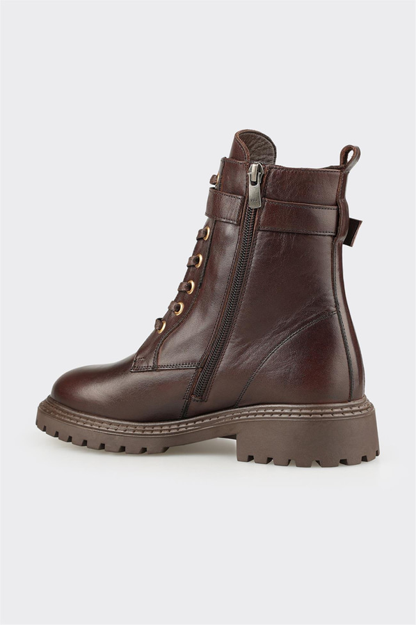 Kahve Deri Kadın Günlük Bot