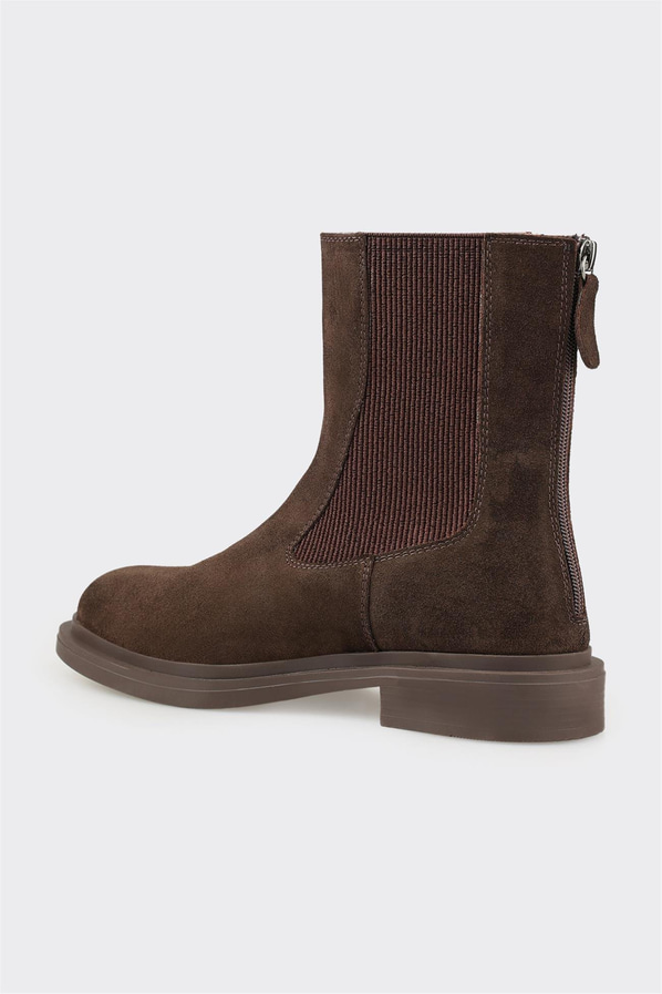 Kahve Deri Kadın Günlük Bot