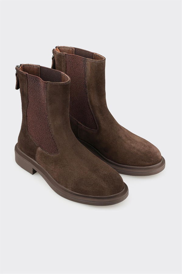 Kahve Deri Kadın Günlük Bot