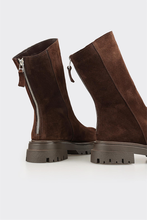 Kahve Deri Kadın Günlük Bot