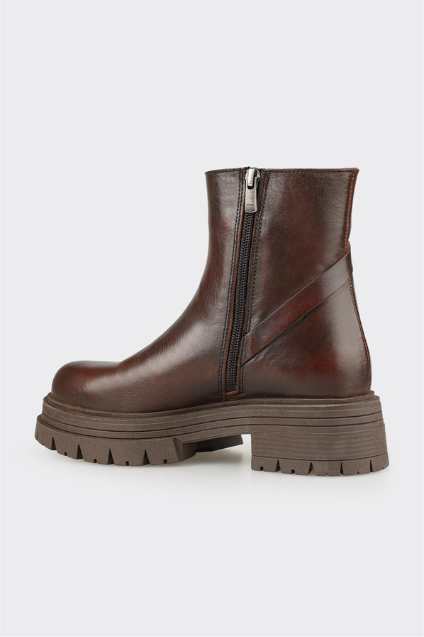 Kahve Deri Kadın Günlük Bot