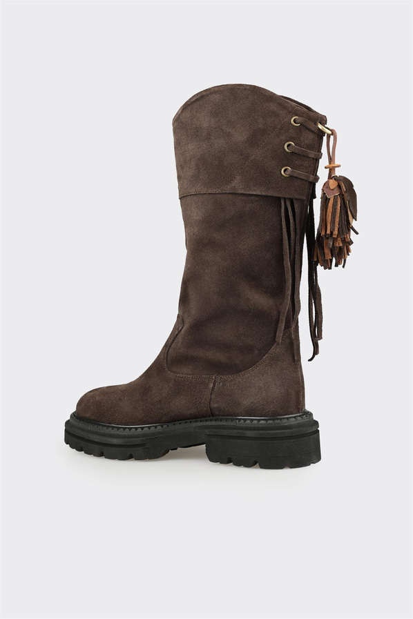 Kahve Deri Kadın Günlük Bot