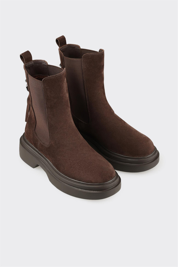 Kahve Deri Kadın Günlük Bot