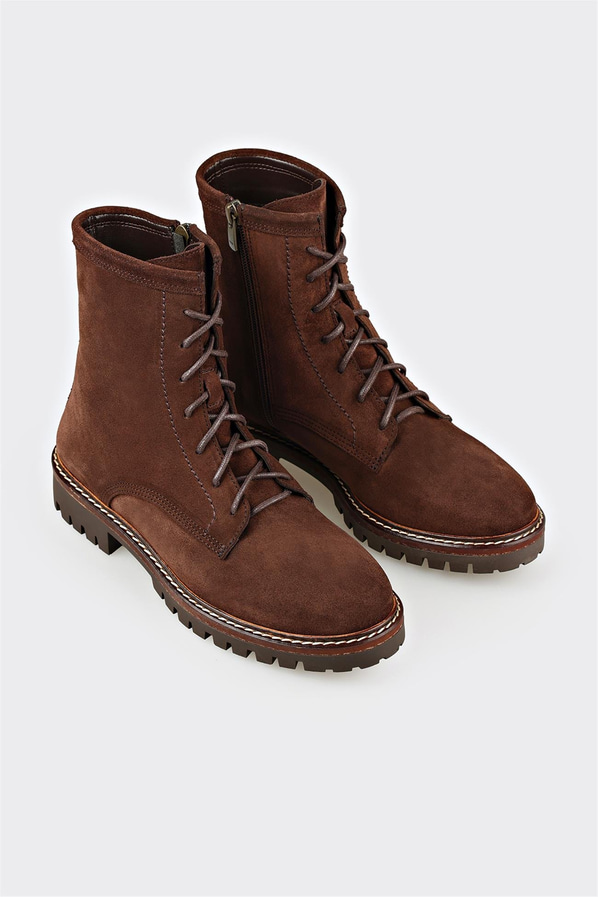 Kahve Deri Kadın Günlük Bot