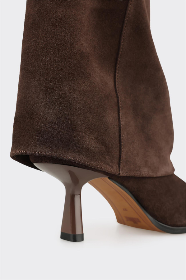 Kahve Deri Kadın Klasik Bot