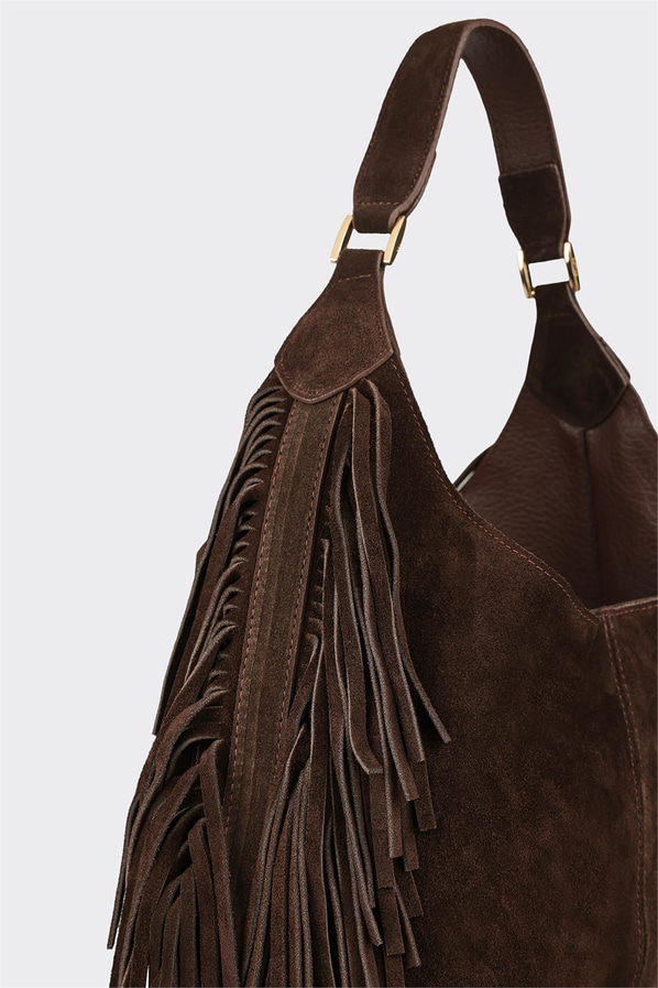 Kahve Deri Kadın Omuz Çantası