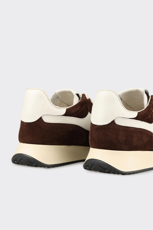 Kahve Deri Kadın Spor Ayakkabı