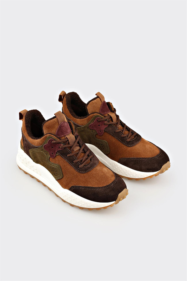 Kahve Deri Kadın Spor Ayakkabı