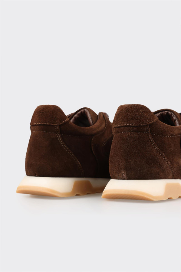 Kahve Deri Kadın Spor Ayakkabı