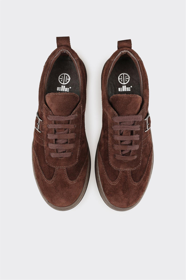 Kahve Deri Kadın Spor Ayakkabı