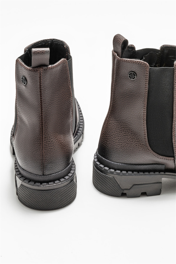Kahve erkek günlük bot, günlük kullanım için - Elle Shoes