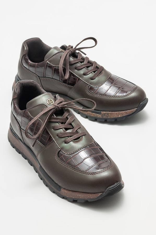 Kahve erkek spor ayakkabı - Elle Shoes