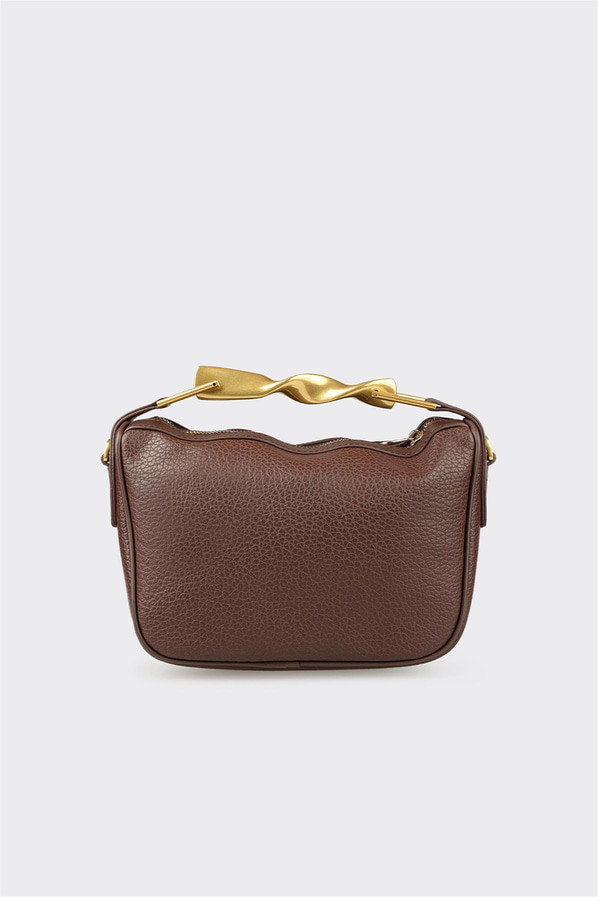 Kahve Hayvan Desenli Kadın Çapraz Çanta